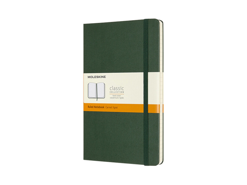 Notitieboek Moleskine large 130x210mm lijn hard cover myrtle green 1
