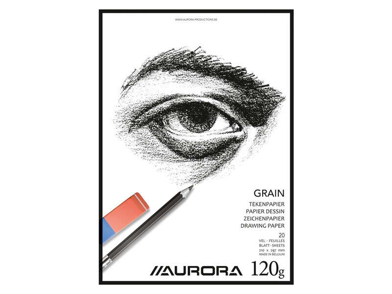 Tekenblok Aurora A4 20 vel 120 gram Grain papier 1