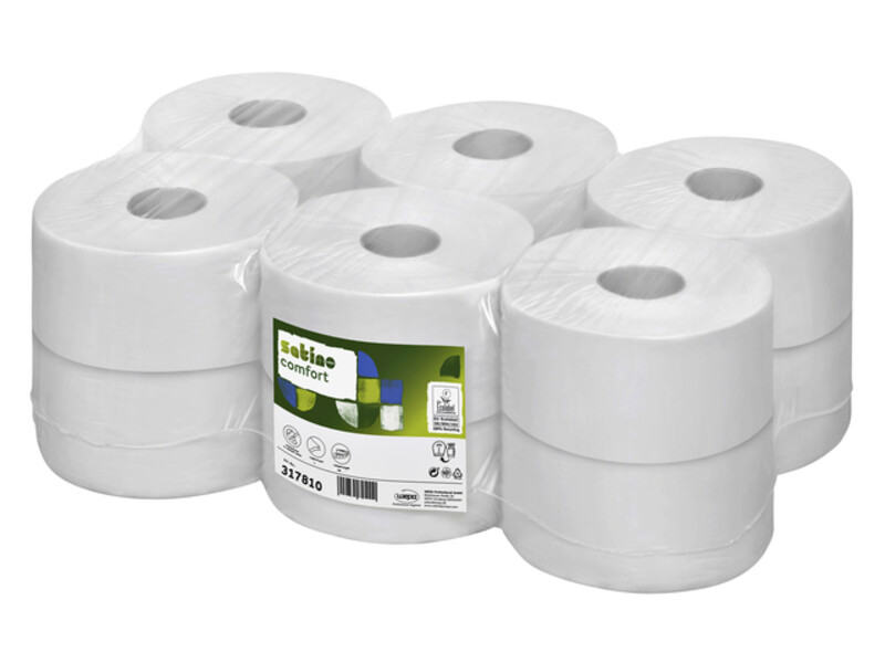 Toiletpapier Satino Comfort JT1 2-laags 180m wit 317810 1