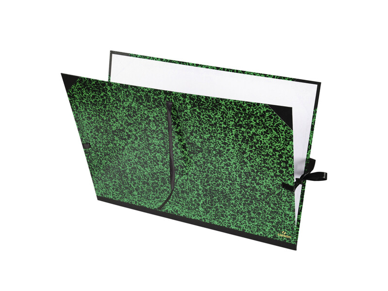Tekenmap Canson 78x115cm kleur groen annonay sluiting met linten 1