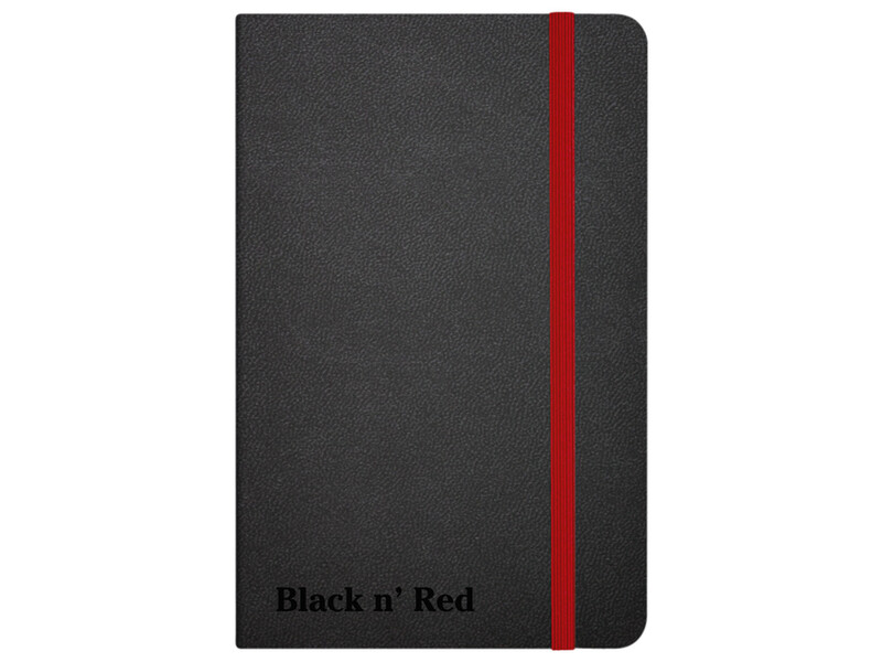 Notitieboek Oxford Black n' Red business journal 72vel A6 lijn 1