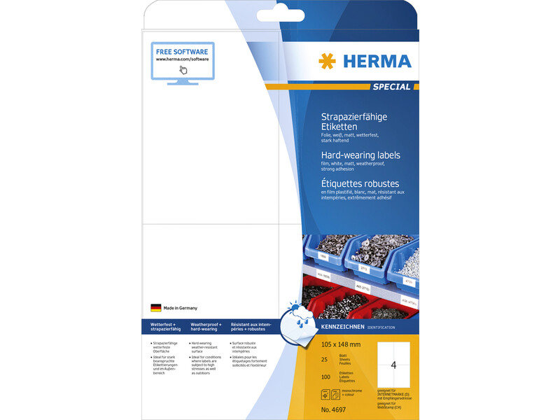 Etiket HERMA 4697 105x148mm weerbestendig wit 100stuks 3