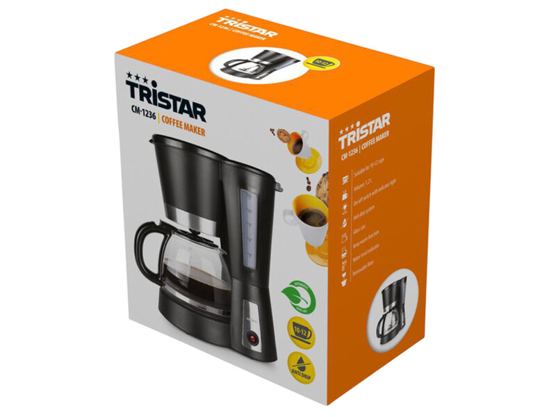 Koffiezetter Tristar CM-1236 1,2L 900W zwart 4