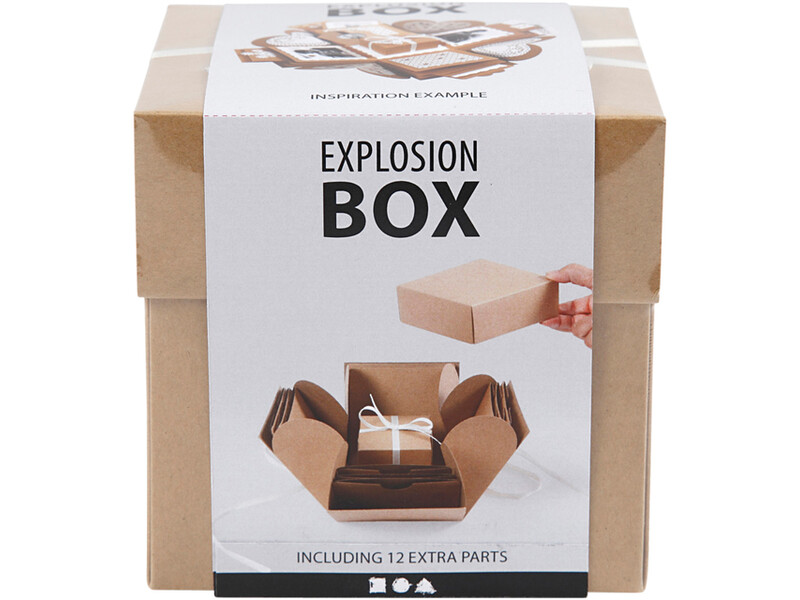 Explosion box Creativ Company 12x12x12cm naturel 1