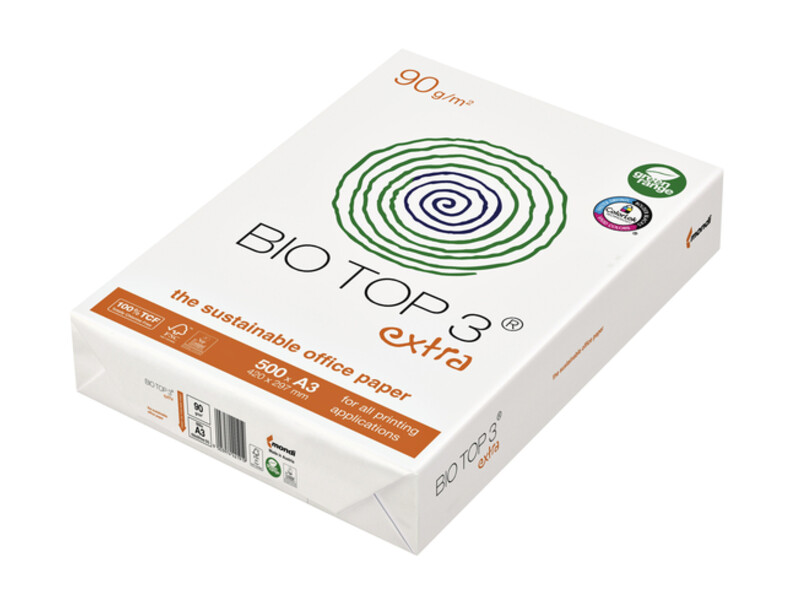 Kopieerpapier BioTop 3 A3 90gr naturel 500vel 1