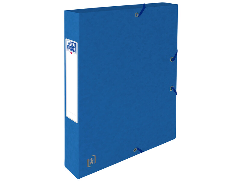Elastobox Oxford Top File+ A4 40mm blauw 1