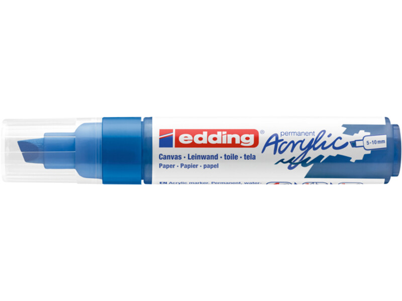 Acrylmarker edding e-5000 breed gentiaanblauw 2