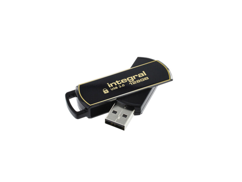 USB-stick Integral 3.0 Secure 360 128GB zwart 1