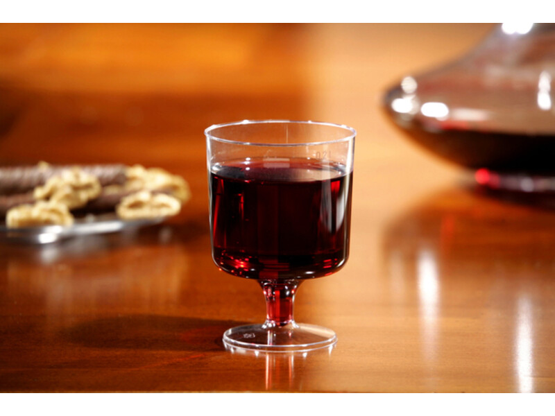 Wijnglas Papstar 200ml D 72 mm kunststof transparant 1
