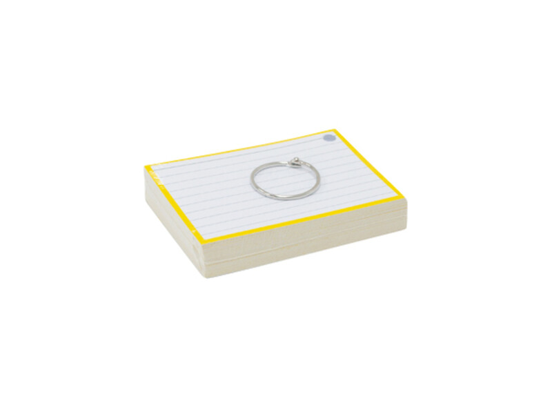 Flashcards A7 Geel incl. clipring 1