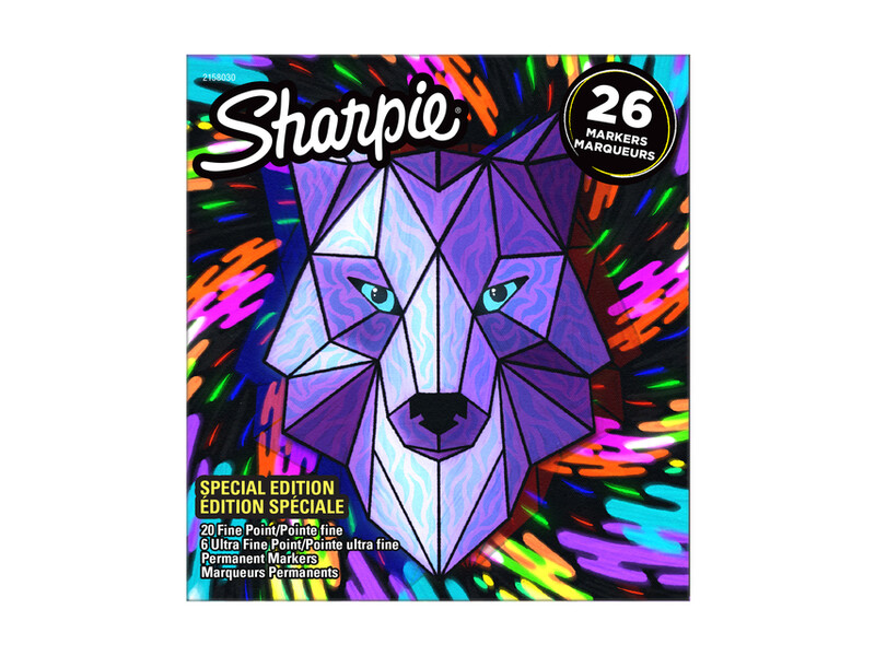 Viltstift Sharpie bigpack Wolf à 26 kleuren 1