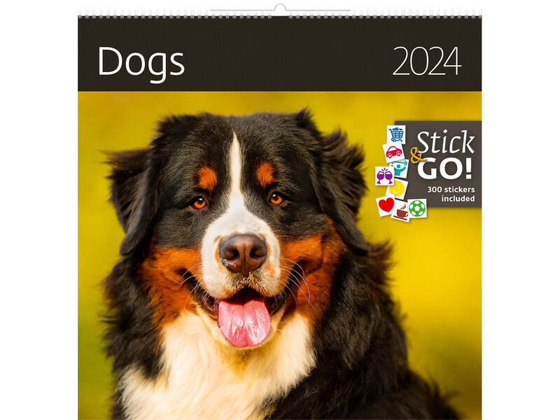 Kalender 2024 Helma 365 30x30cm honden 1