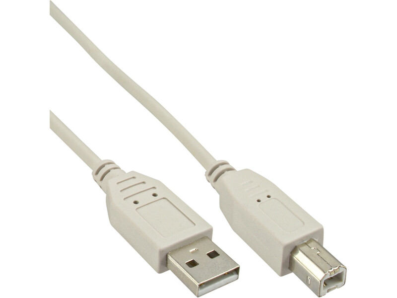Kabel InLine USB-A USB-B 2.0 M 1.8 meter beige 1