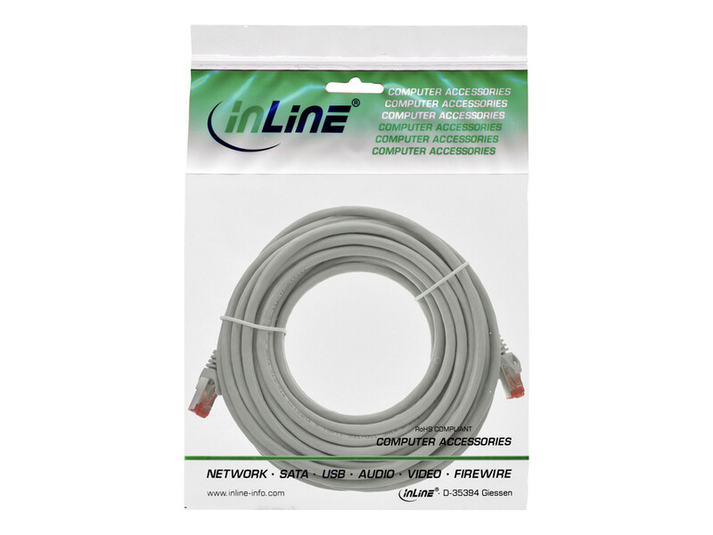 Kabel InLine Cat.6 S FTP koper 10 meter grijs 2