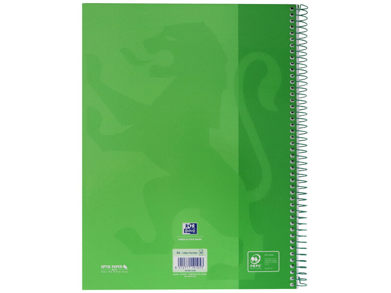 Notitieboek Oxford Classic Europeanbook A4+ 4-gaats lijn 80vel groen 3