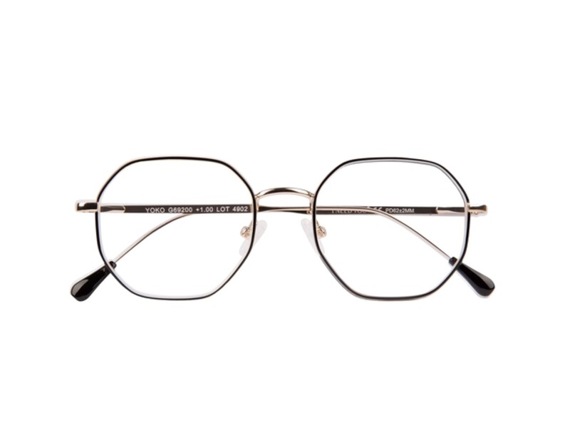 Leesbril I Need You Yoko +1.5 dpt zwart-goud 1