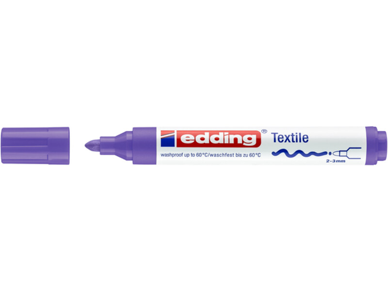 Viltstift edding 4500 textiel rond neonviolet 2-3mm 1