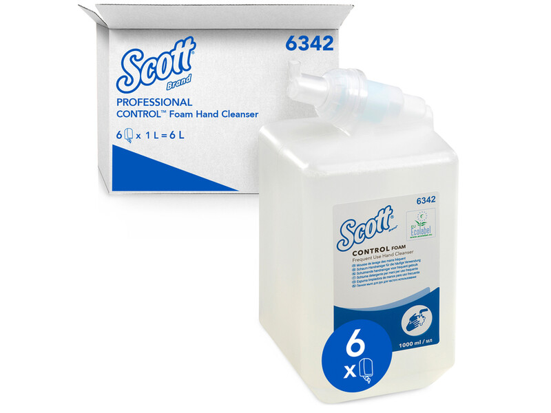 Handzeep KC Scott Control foam frequent gebruik 1 liter 6342 1