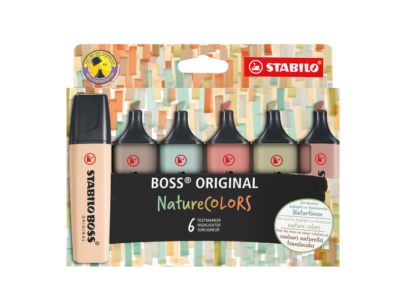 Markeerstift STABILO Boss 70/6 nature colors etui à 6 stuks 1