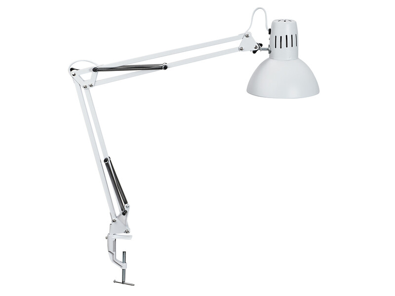 Bureaulamp MAUL Study tafelklem excl.LED lamp E27 wit 1