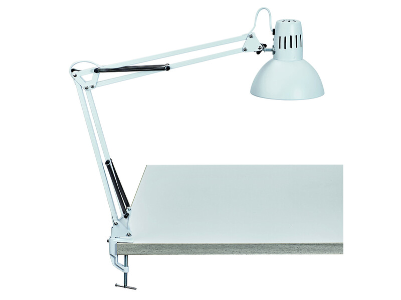 Bureaulamp MAUL Study tafelklem excl.LED lamp E27 wit 2