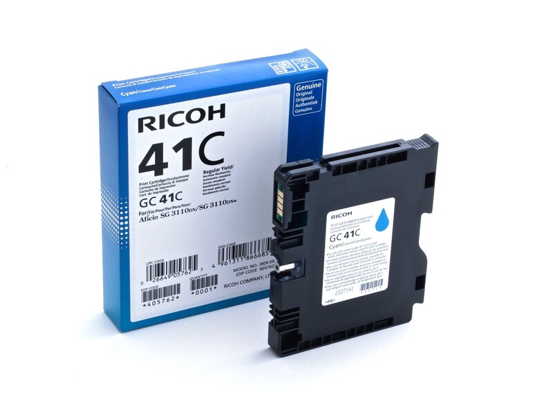 Inktcartridge Ricoh Gc-41 Cyaan 1