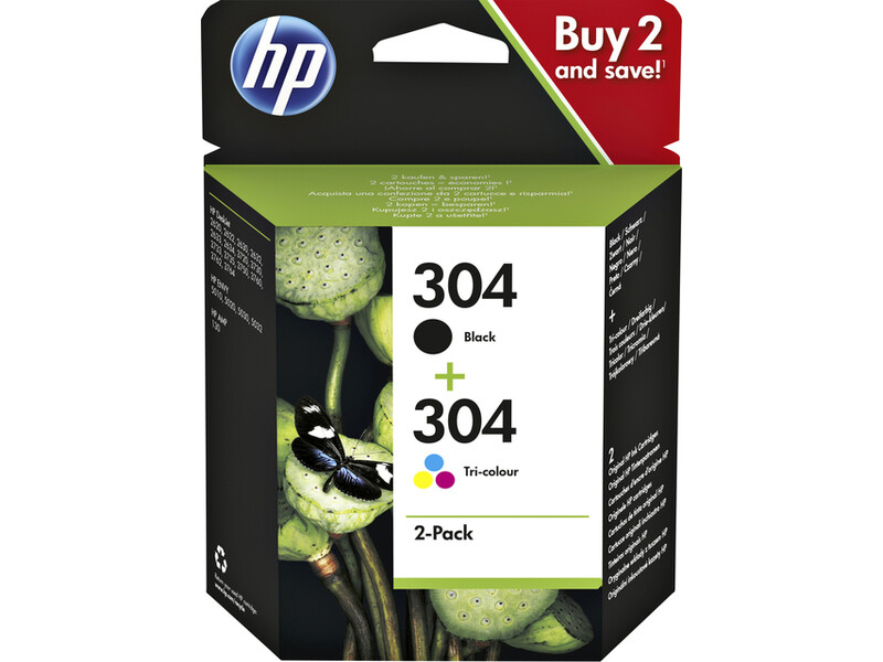 Inktcartridge HP 3JB05AE 304 zwart + kleur 1