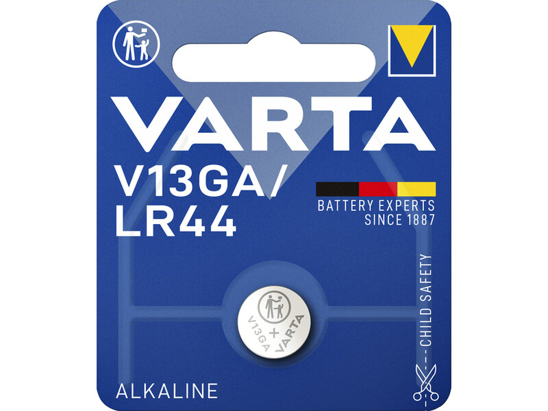 Batterij Varta knoopcel V13GA lithium blister à 1stuk 1
