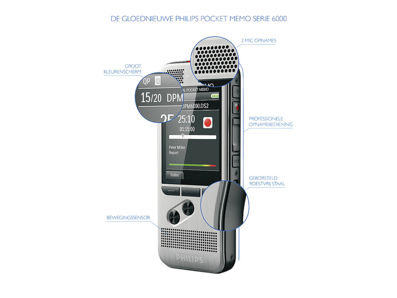 Dicteerapparaat Philips PocketMemo DPM6000 3