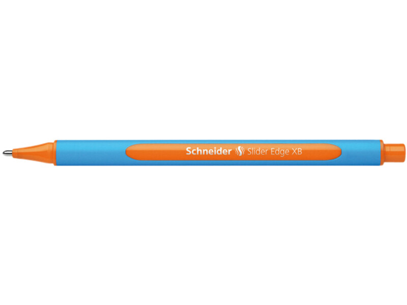 Balpen Schneider Slider Edge extra breed 0.6mm oranje 12