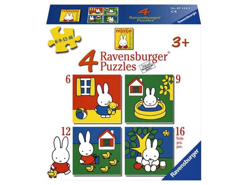 Ongeautoriseerd opening ontwerper Puzzel Ravensburger Nijntje 4x puzzels 6+9+12+16 stuks kopen? | Bestel  online bij hijdra.com