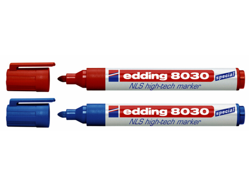 Viltstift edding 8030 NLS high-tech 1.5-3mm rood 2