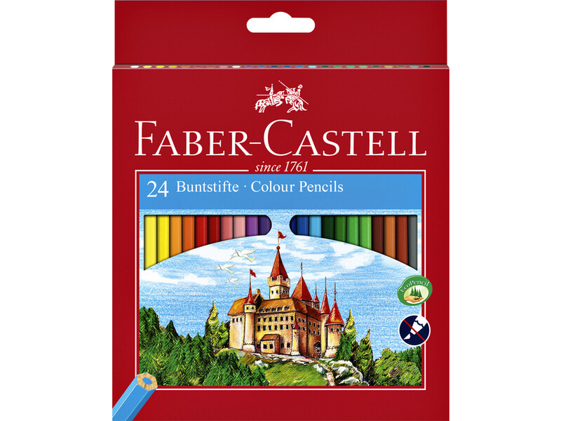 Kleurpotloden Faber-Castell set à 24 stuks assorti 1