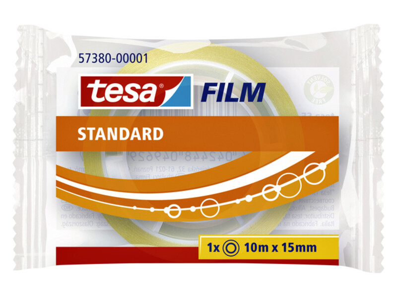 Plakband Tesa film standaard 15mmx10m 1