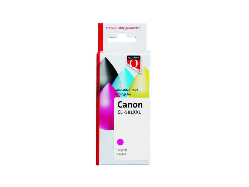 Inktcartridge Quantore alternatief tbv Canon CLI-581XXL rood 1