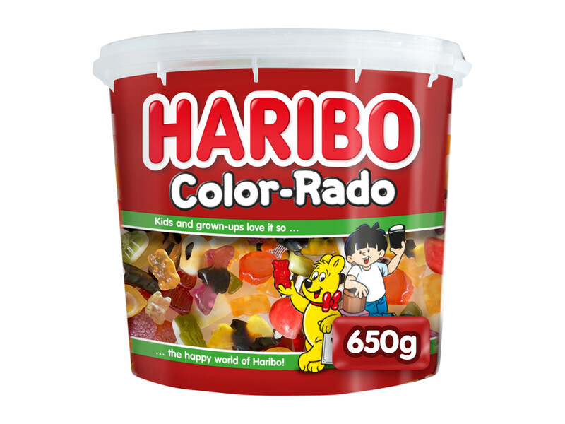 Haribo Color-Rado wine gum + engelse drop 650gram 1