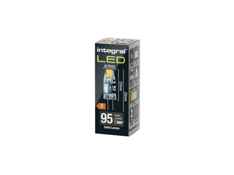 Ledlamp Integral GU4 2700K warm wit 1.1W 100lumen 1
