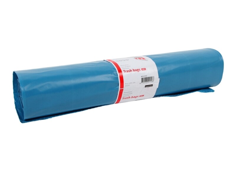 Afvalzak Quantore LDPE T60 120L blauw extra stevig 70x110cm 20 stuks 1