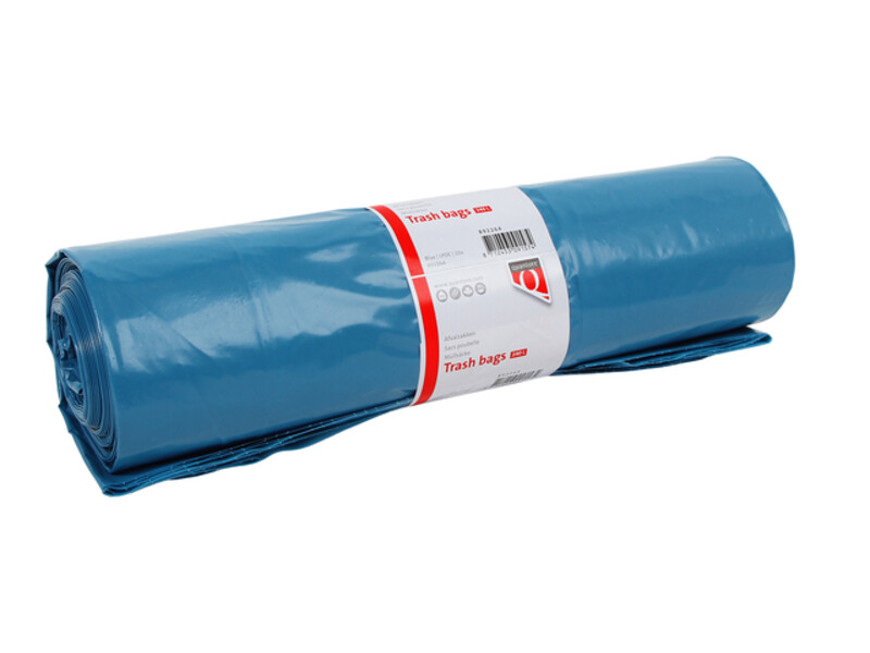 Afvalzak Quantore LDPE T70 240L blauw extra stevig 65/25x140cm 10 stuks 1