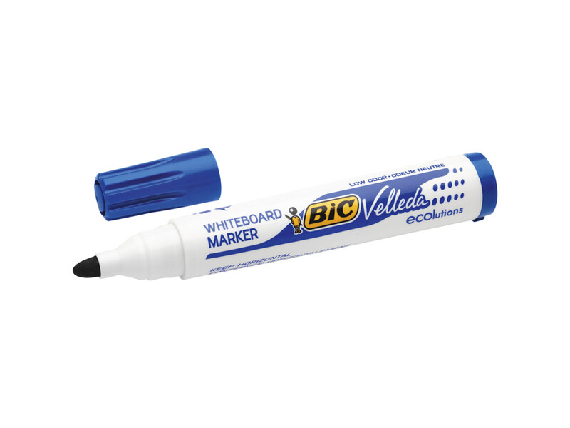 Viltstift Bic 1701 whiteboard rond blauw 1.4mm 1