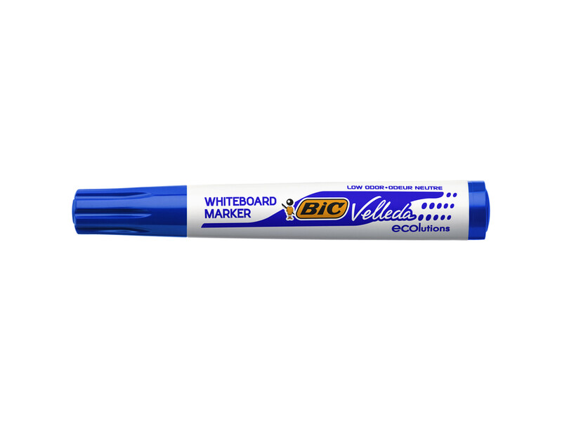Viltstift Bic Velleda 1701 whiteboard rond large blauw 6