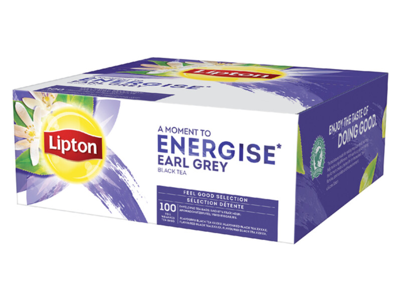 Thee Lipton Energise Earl Grey 100stuks 1