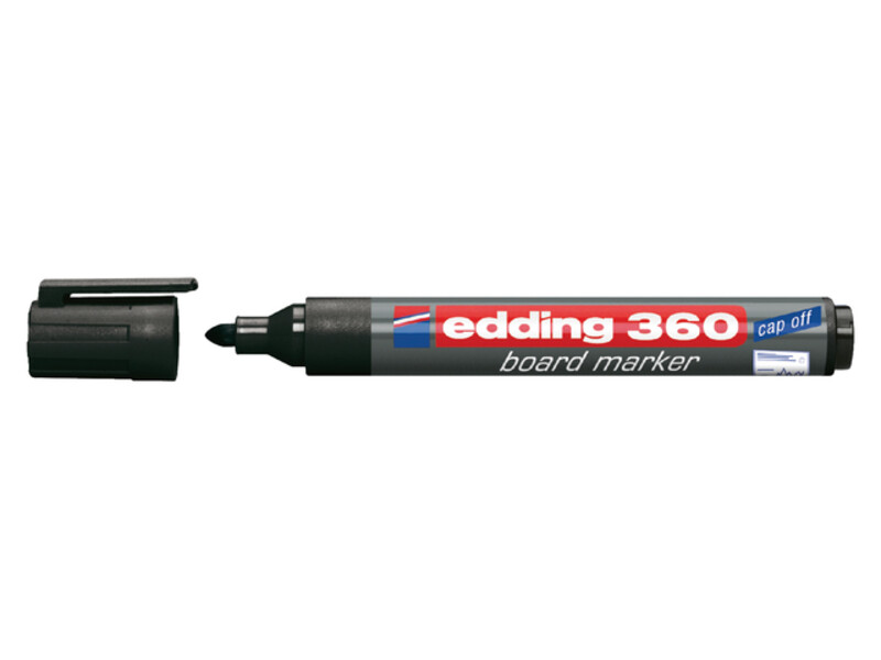 Viltstift edding 360 whiteboard rond 1.5-3mm zwart 1