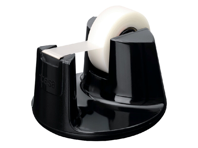 Plakbandhouder tesa Easy Cut® compact + 1 rol plakband invisible 19mmx33mm zwart 1