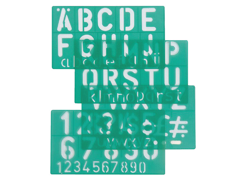 Lettersjabloon Linex hoofletters/letters/cijfers 50mm 1