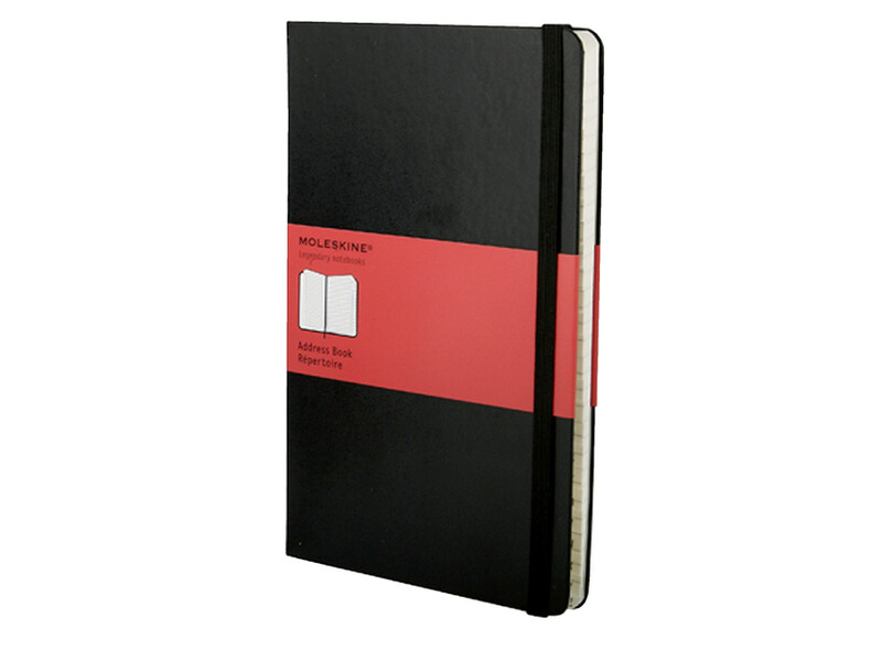 Adresboek Moleskine pocket 90x140mm hard cover zwart 2
