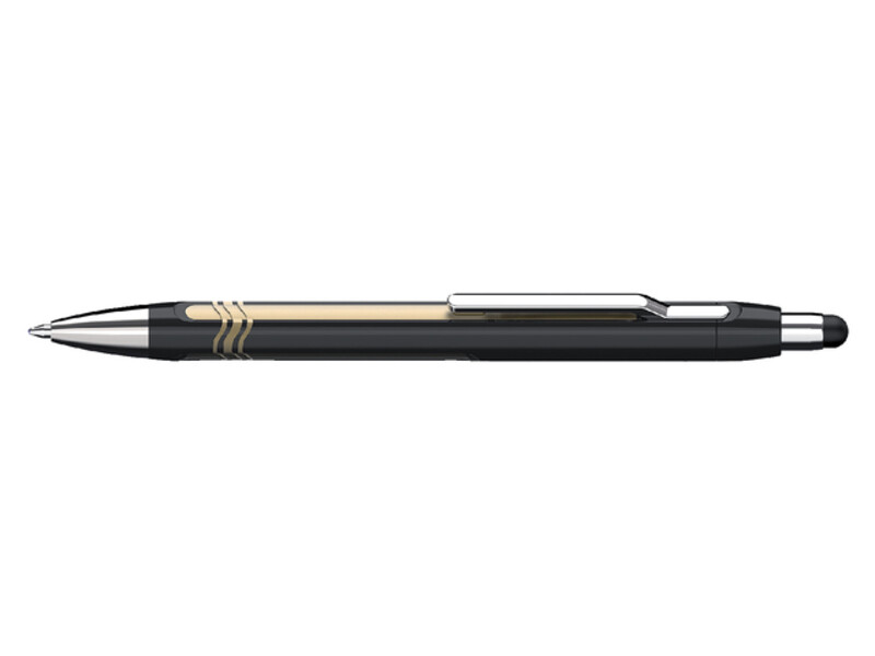 Balpen Schneider stylus Epsilon Touch 0.6mm zwart/goud 1