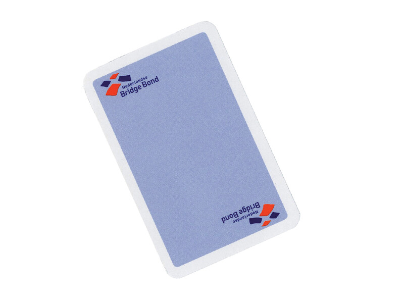 Speelkaarten bridgebond blauw 1