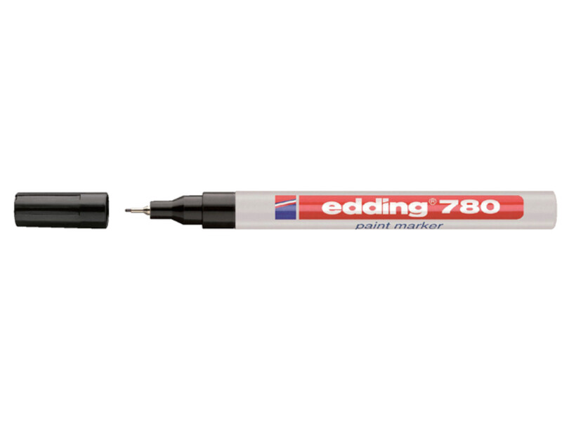 Viltstift Edding 780 lakmarker rond 0.8mm zwart 1
