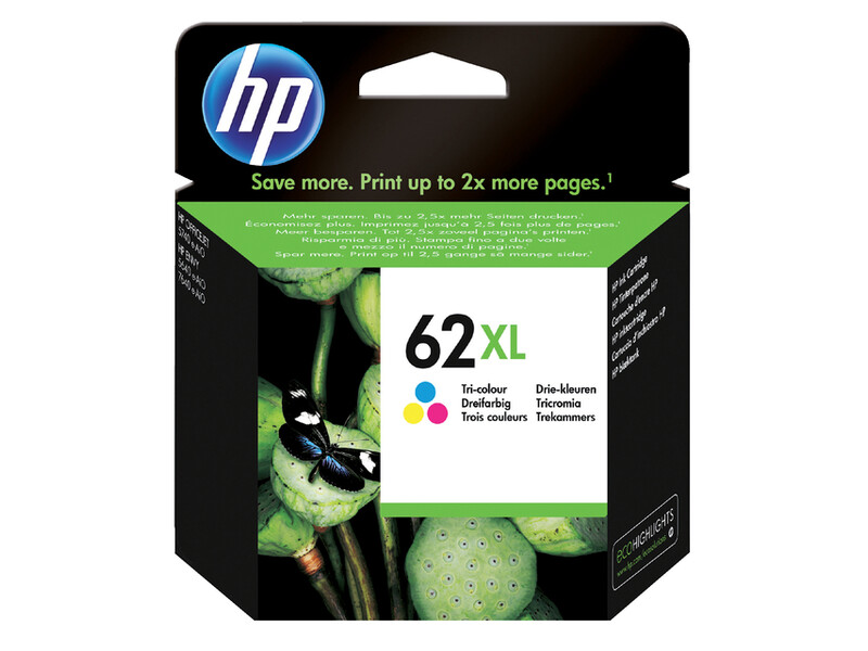 Inktcartridge HP C2P07AE 62XL kleur HC 1